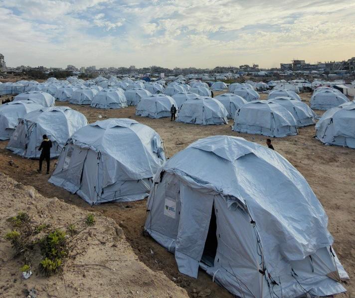 EURE Zeltstadt im Norden Gazas: Erste Familien finden Schutz