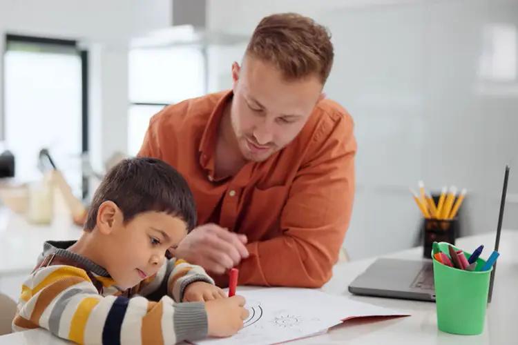 Kinder lernen in einer sicheren Schule