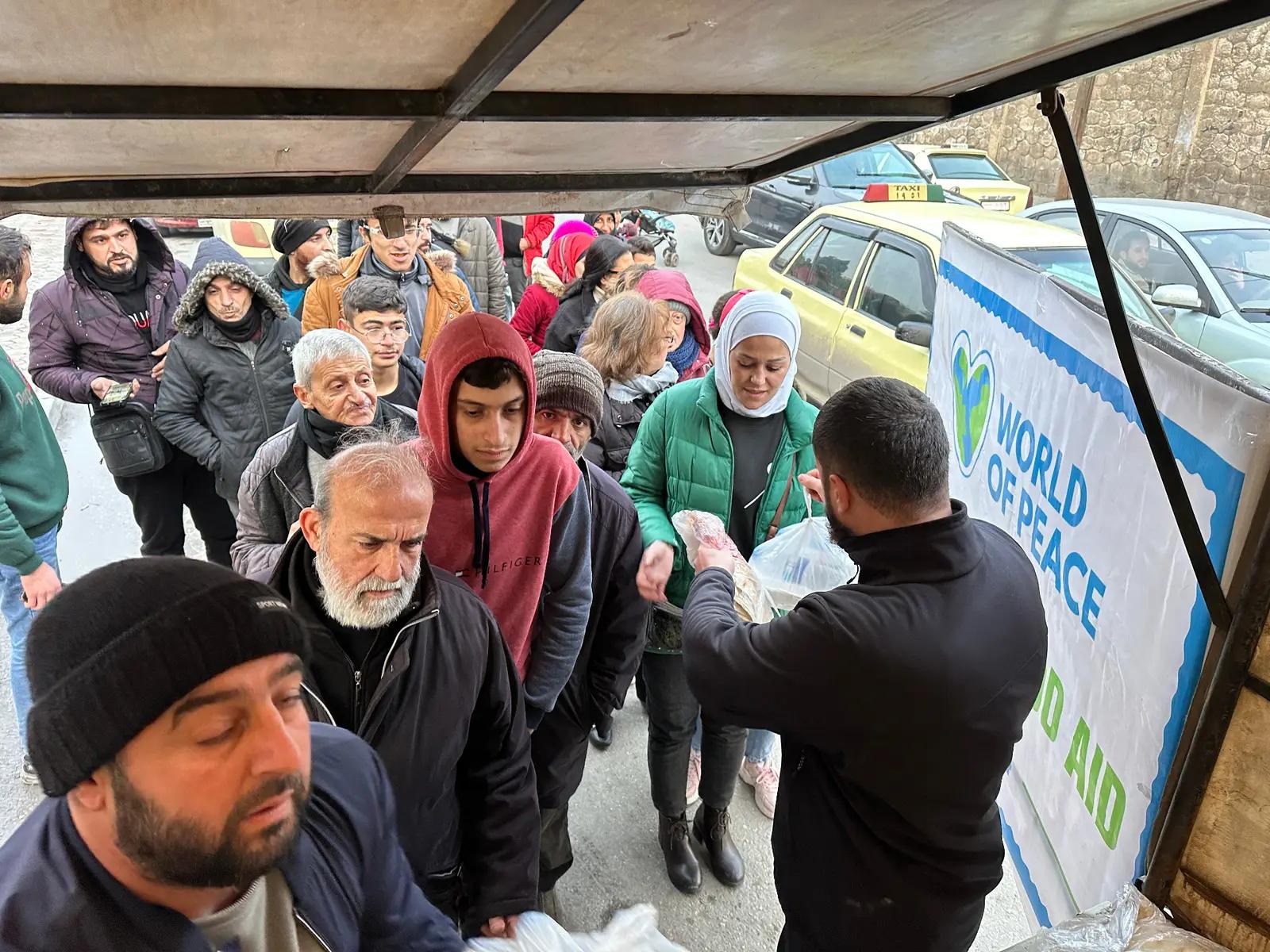Hilfsverteilung in Syrien