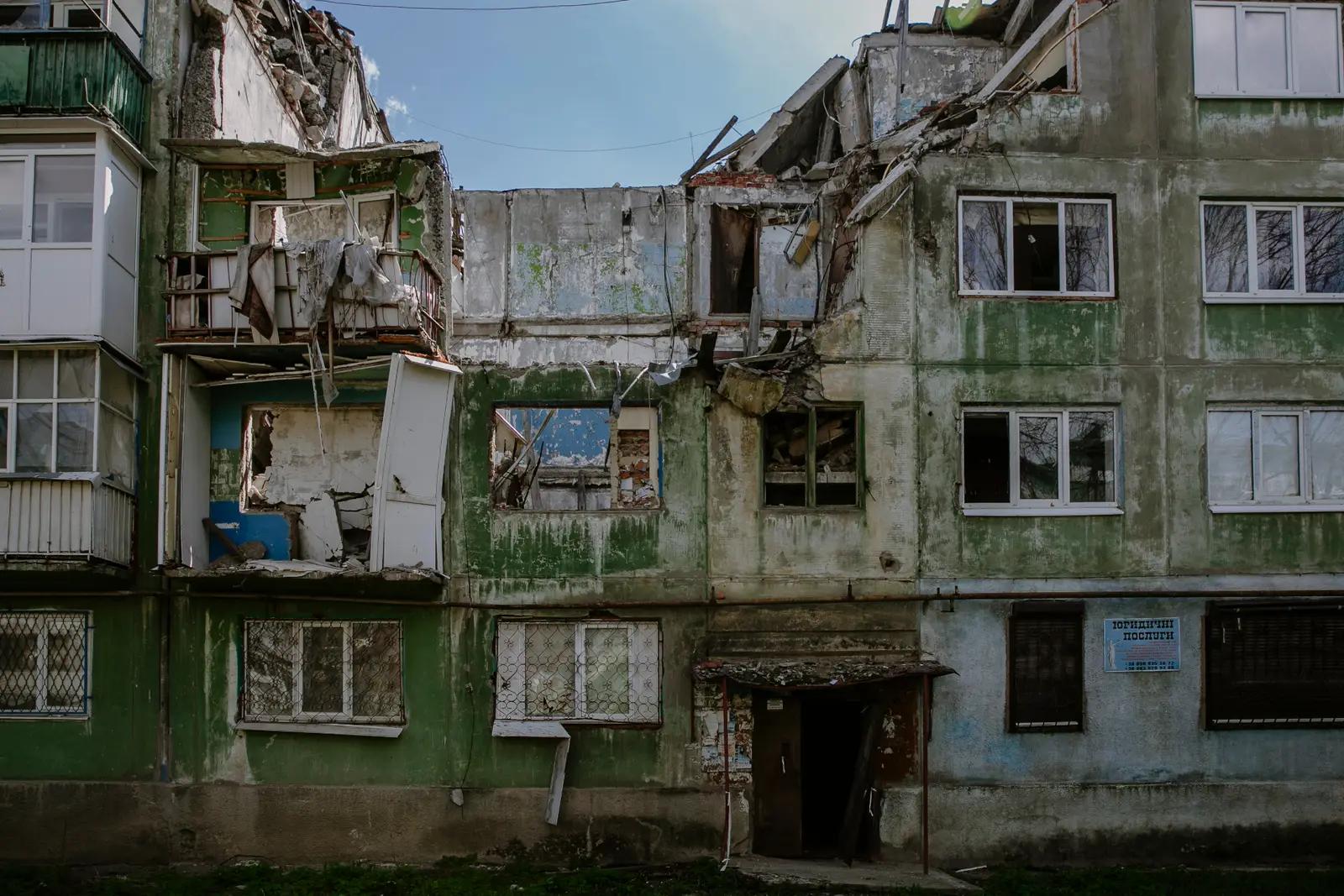 Damaged home